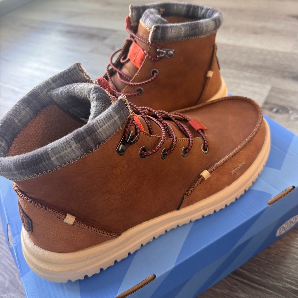 Hey Dude Bradley Classic Boots – Cognac | Men’s Size 10 | NWT - Picture 4 of 8